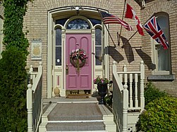 1800's Historical front door at Telegraph House, Port Stanley 1800's Historical front door at Telegraph House, Port Stanley